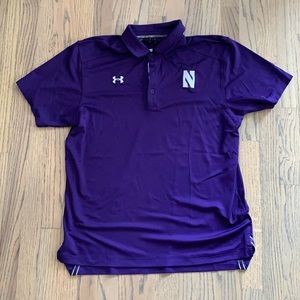 Northwestern Under Armour Short Sleeve Polo